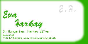 eva harkay business card